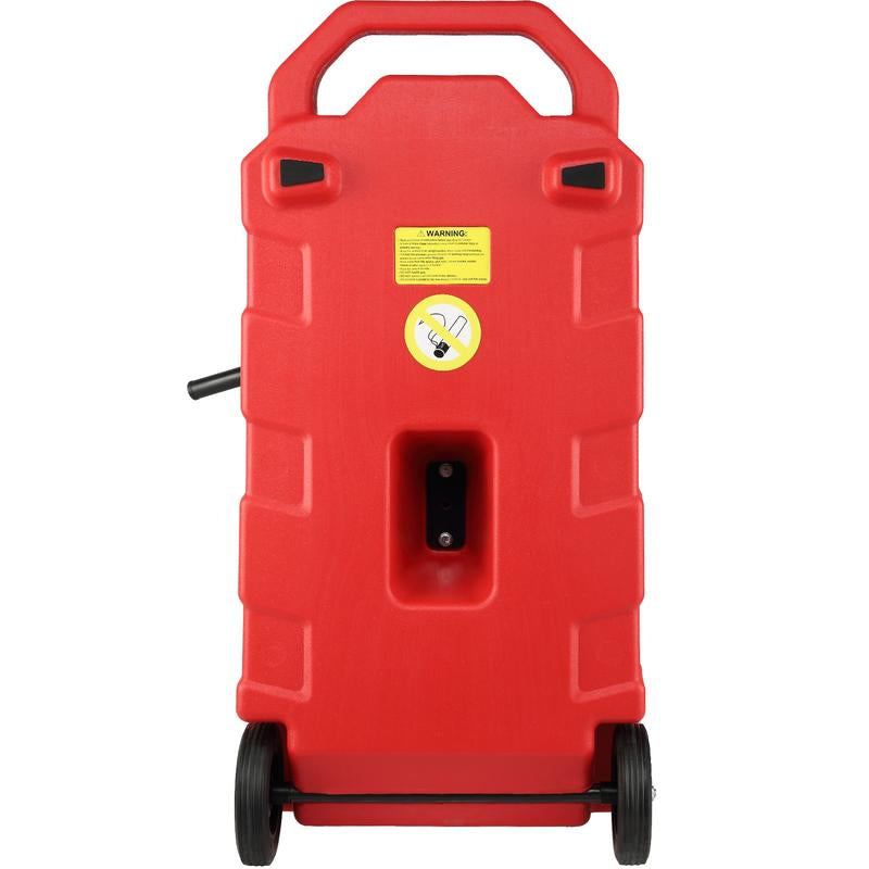 VEVOR 16 Gallon Fuel Caddy, 7.8 L/Min, Portable Gas Storage Tank Container with Nozzle Rubber Wheels, Fuel Transfer Storage Tank for Gasoline Diesel Machine Oil Car Mowers Tractor Boat Motorcycle Bottles Organiser