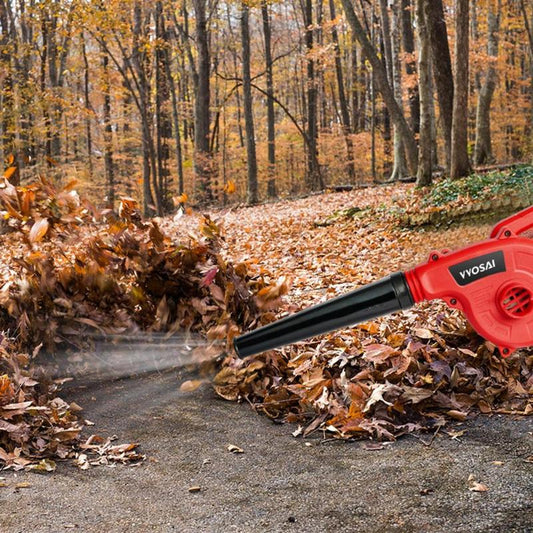 VVOSAI 20V Cordless Blower, 1 Set Rechargeable Handheld Blower for Blowing Leaves, Multi-Application Cleaning Blower for Garden, Car & Home, Power Tools